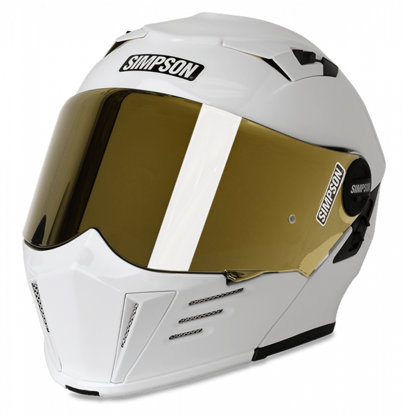 Simpson Motorcycle Helmet In White