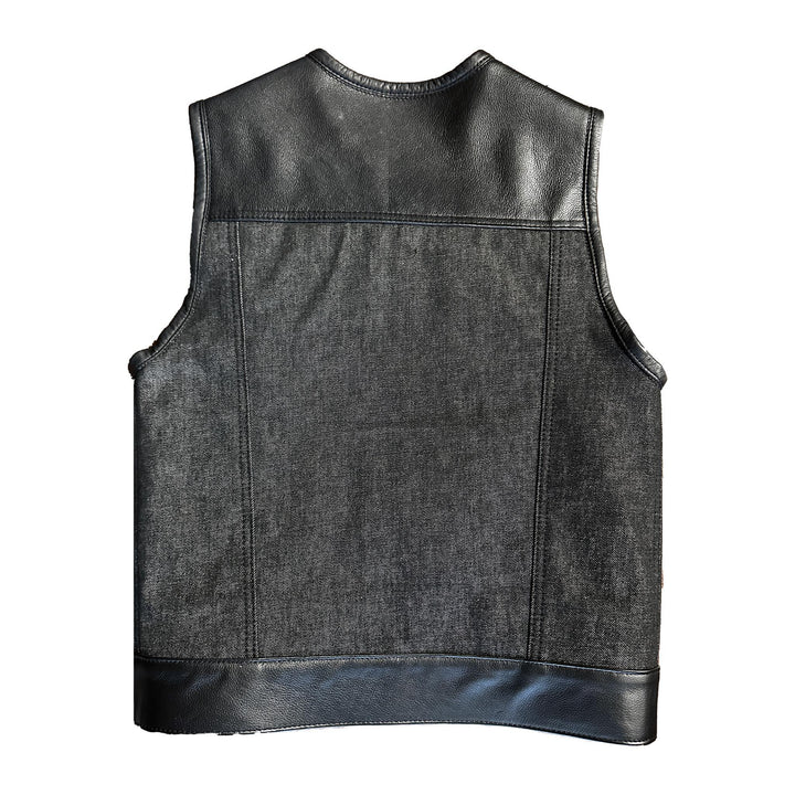 Stonewash Denim Hybrid Vest
