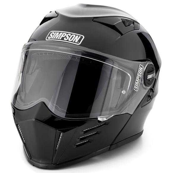 Simpson Motorcycle Helmet In Black