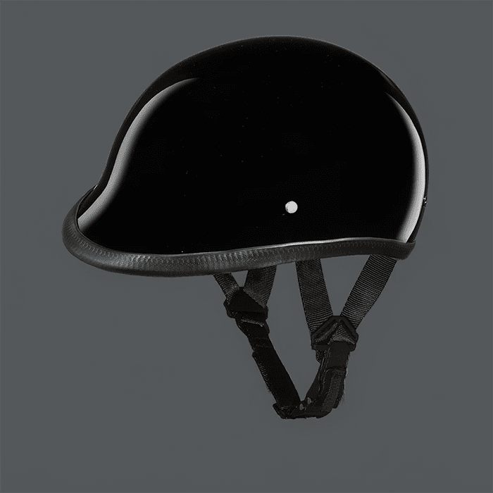 beanie polo style motorcycle helmet Gloss Black Polo Novelty Helmet – Espinoza's Leather