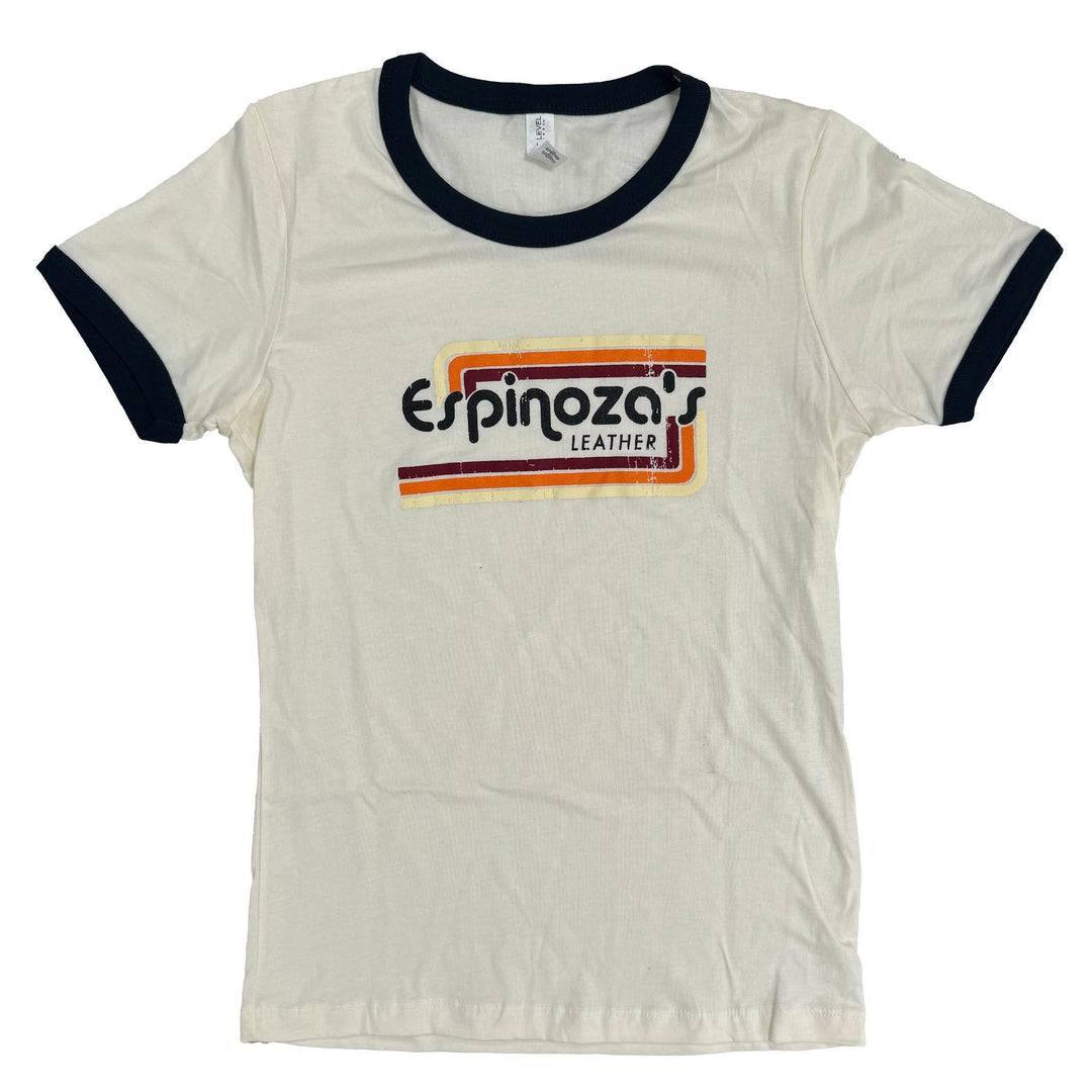 Womens Ringer Tee - Cream - Espinoza's Leather