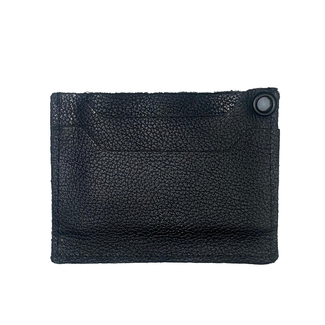 Black Leather Card Holder - Espinoza's Leather