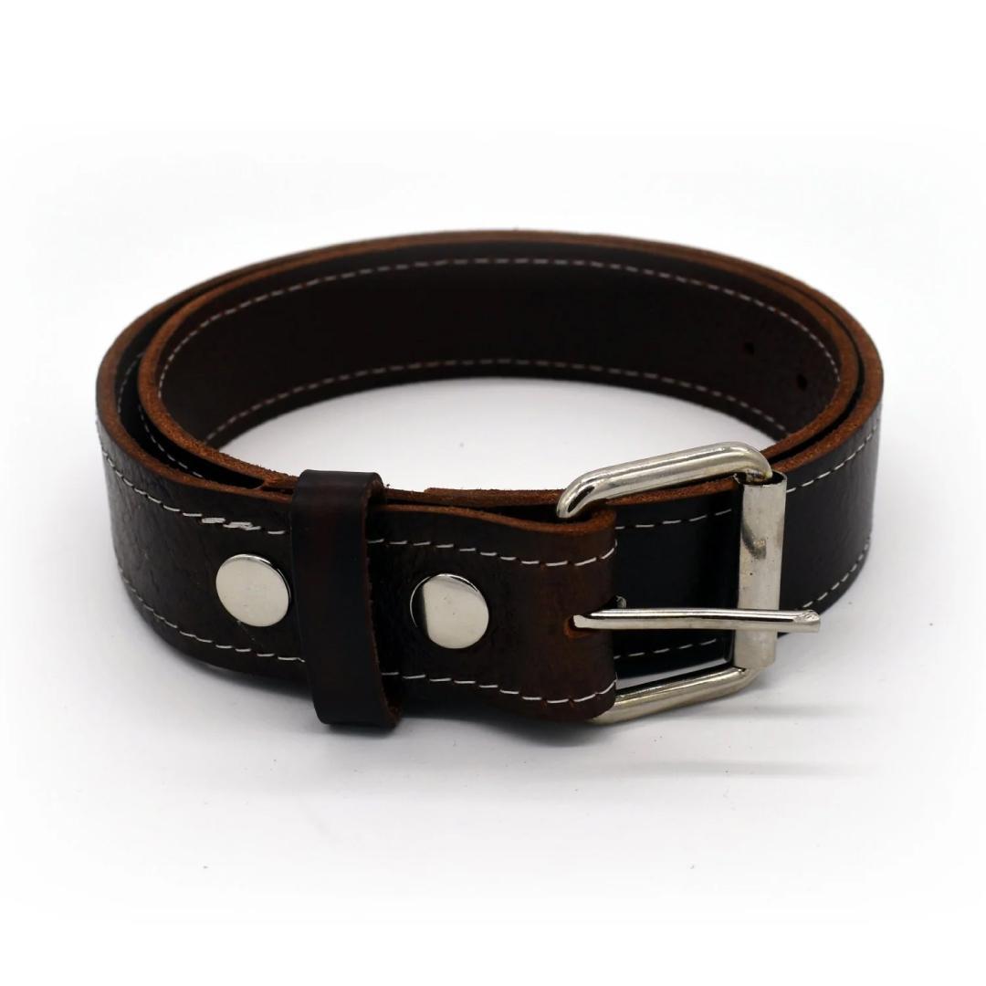 Brown Leather Belt - Espinoza's Leather