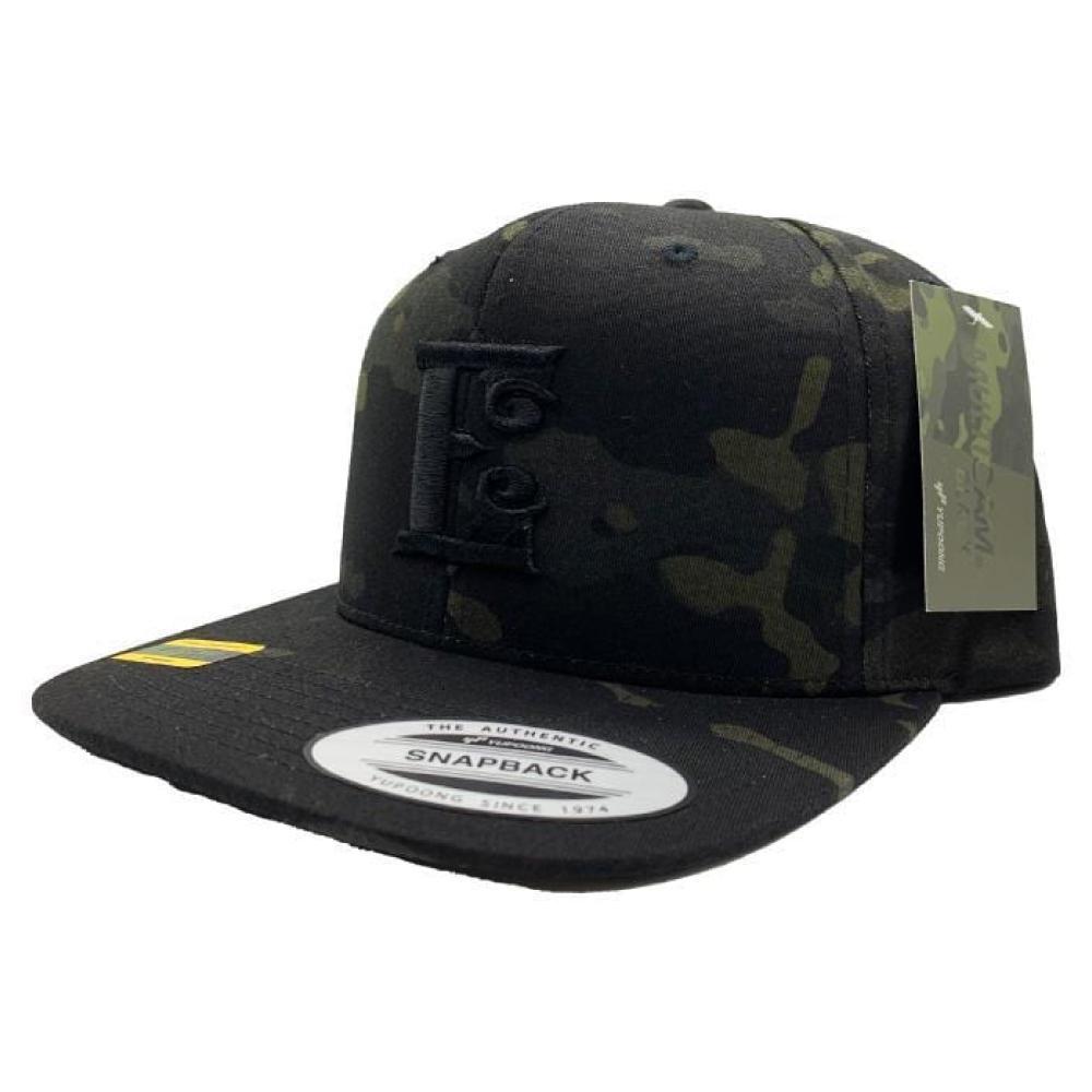 Espinozas Black on Black Camo Snapback - Espinoza's Leather