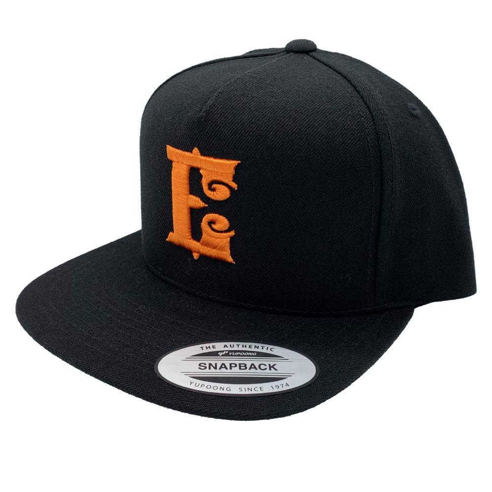 Espinozas Orange on Black Snapback - Espinoza's Leather