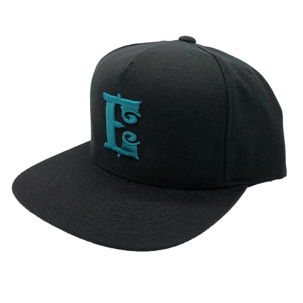 Espinozas Teal On Black Snapback - Espinoza's Leather