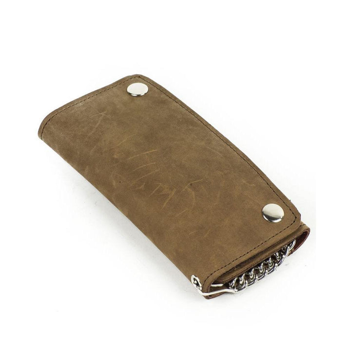 Full Leather Brown Wallet Large - Espinoza's Leather