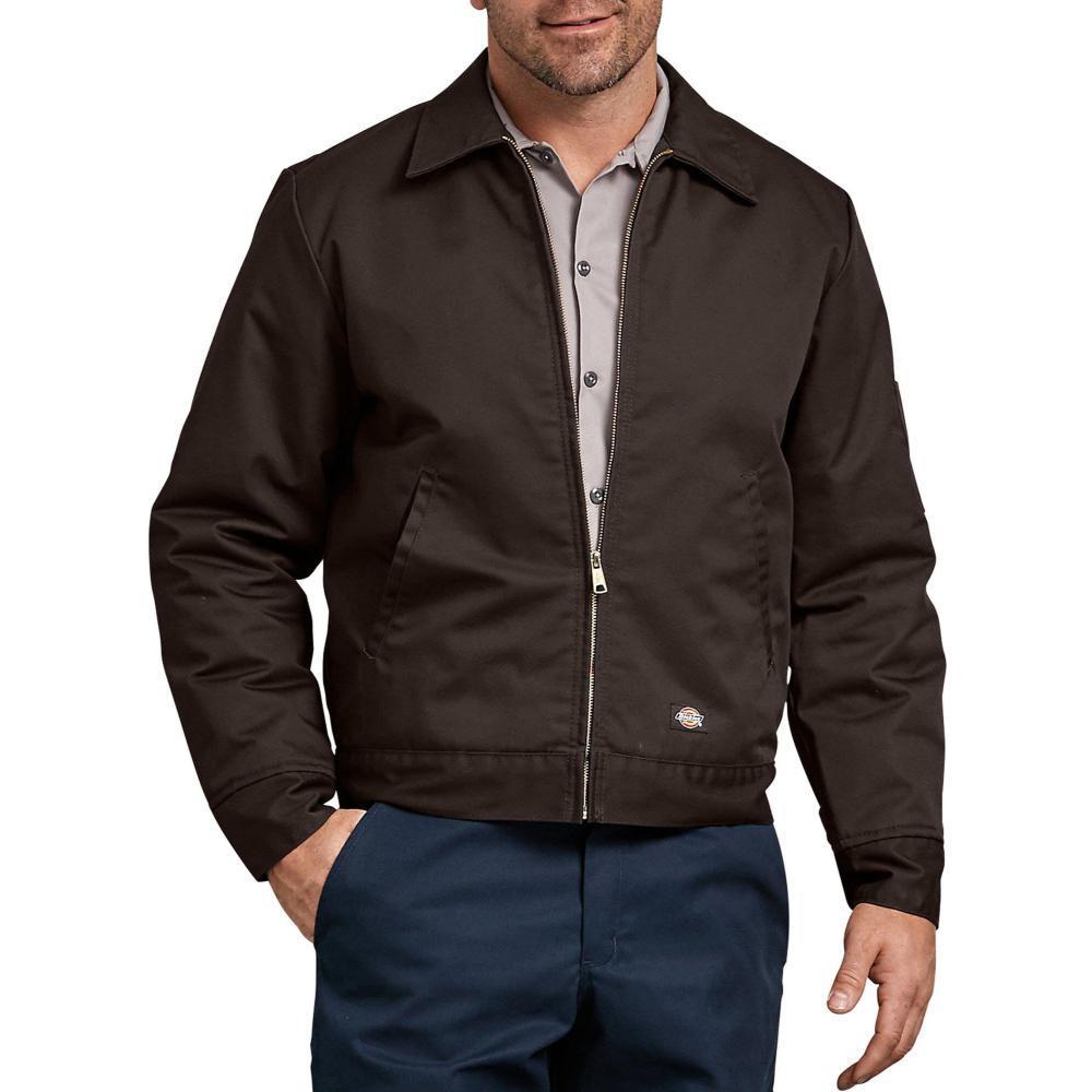 Insulated Eisenhower Jacket Dark Brown - Espinoza's Leather