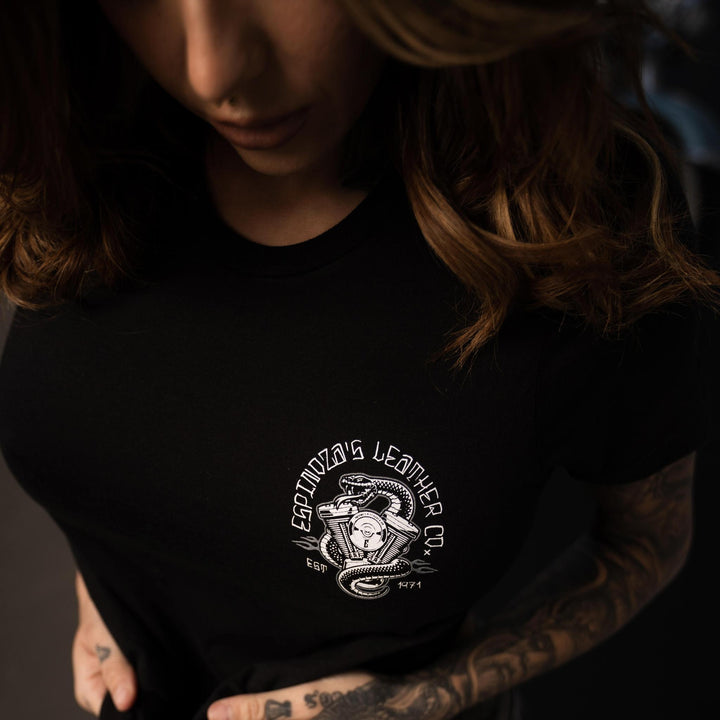 Ladies V Twin Snake Tee