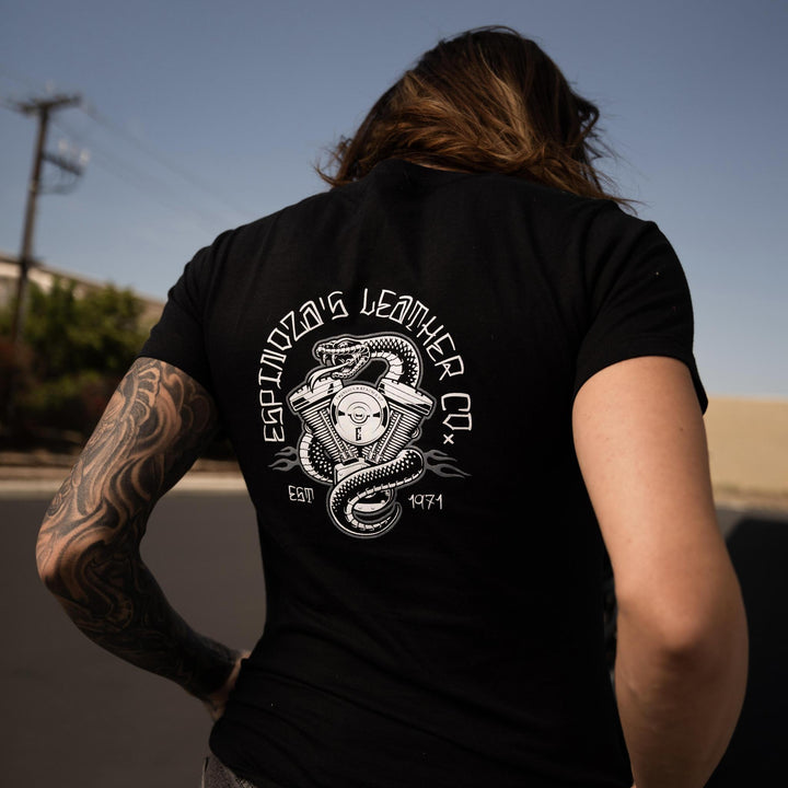 Ladies V Twin Snake Tee