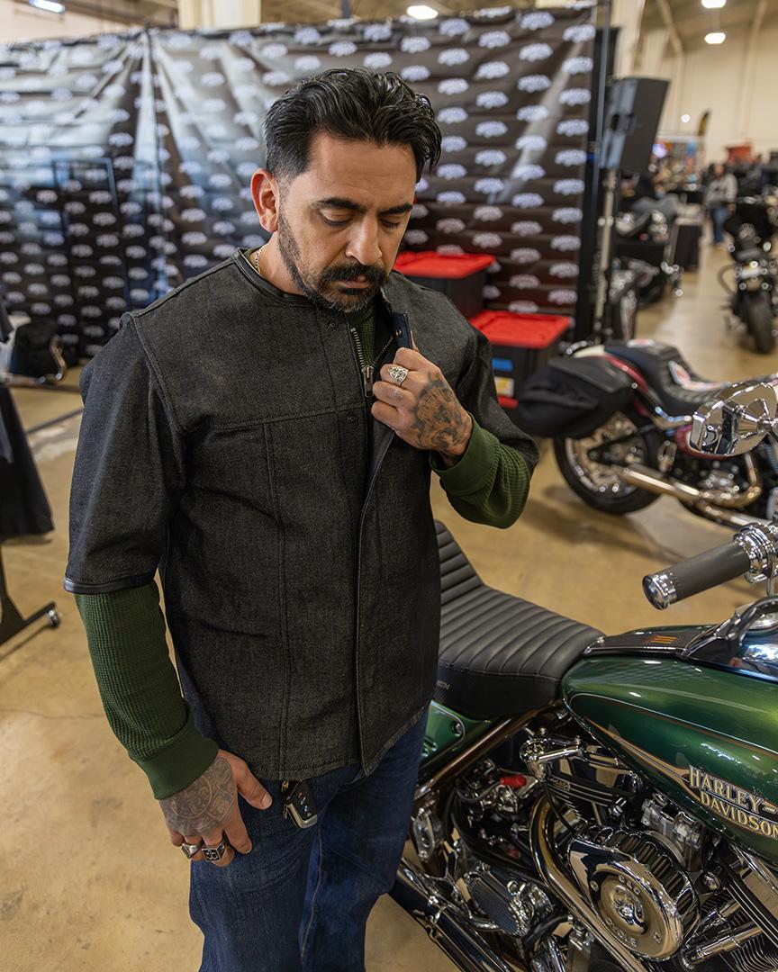 3/4 Stonewash Black Murda Club Shirt - Espinoza's Leather