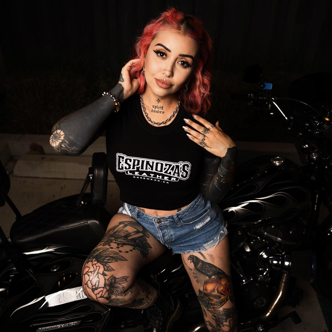 Ladies Classic Logo Crop Tee