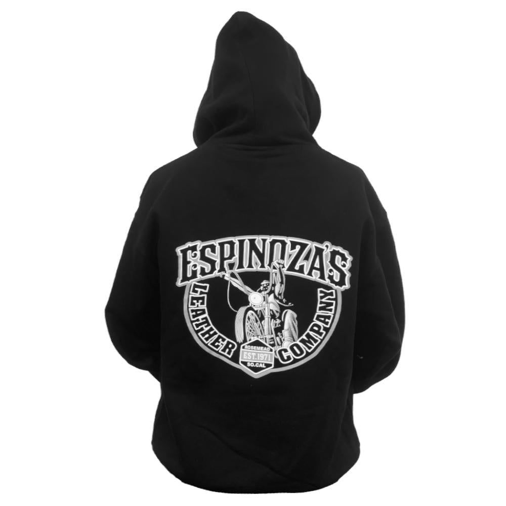 Espinozas Black Pullover Hoodie - Espinoza's Leather