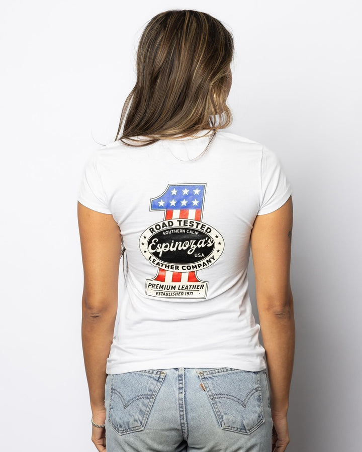 Espinozas Ladies The "One" V - Neck Tee - Espinoza's Leather