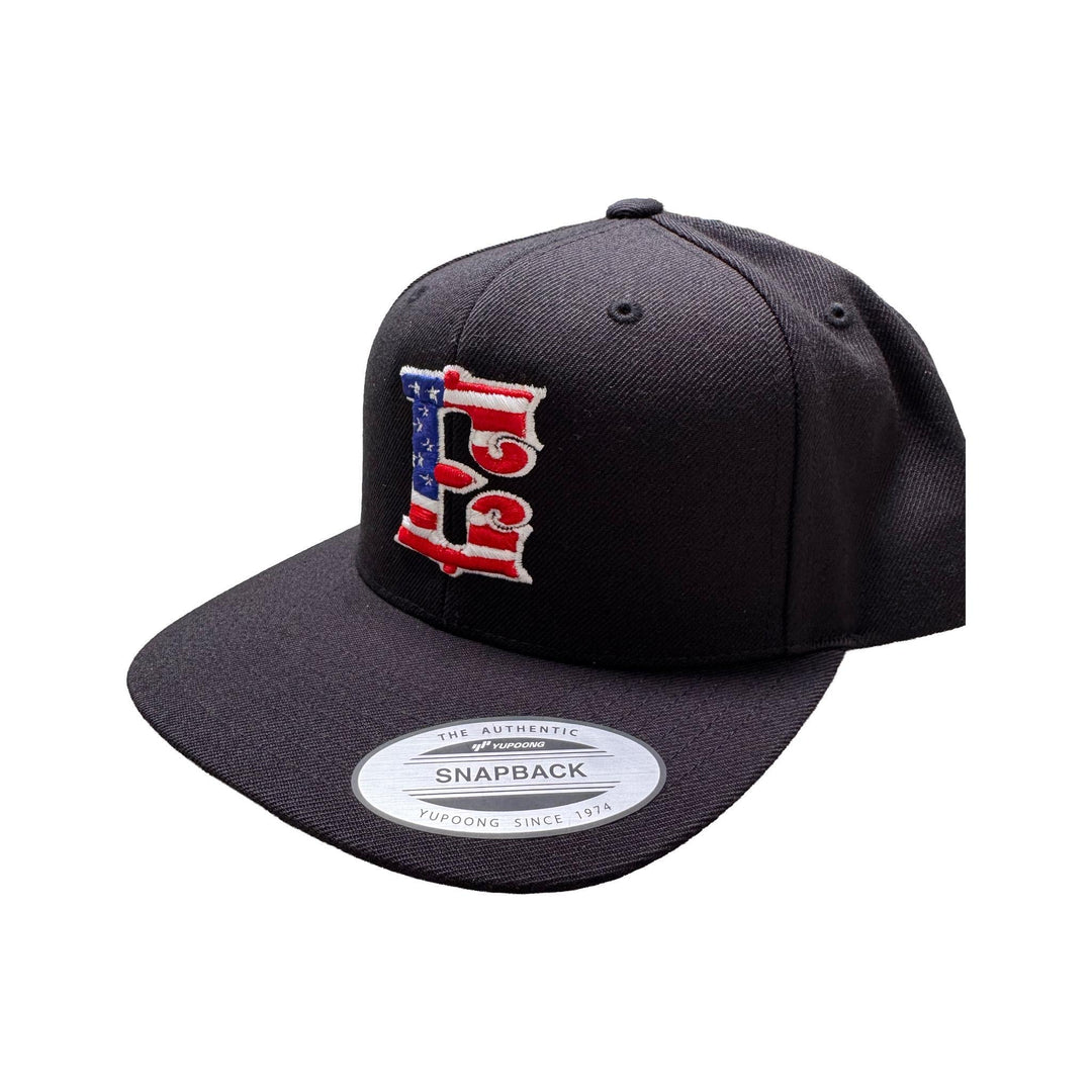 ESPINOZAS USA ON BLACK SNAPBACK - Espinoza's Leather