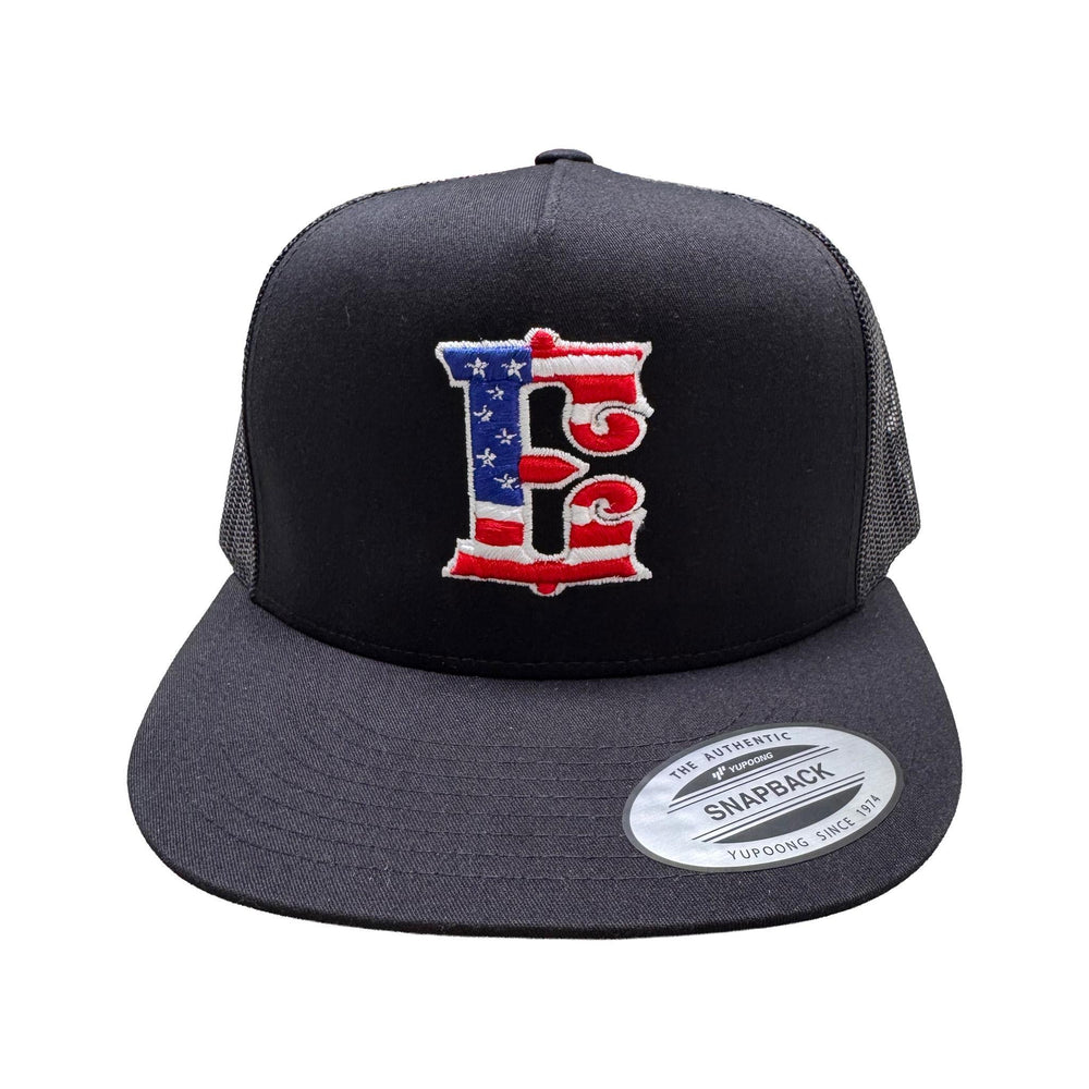 ESPINOZAS USA ON BLACK TRUCKER HAT - Espinoza's Leather