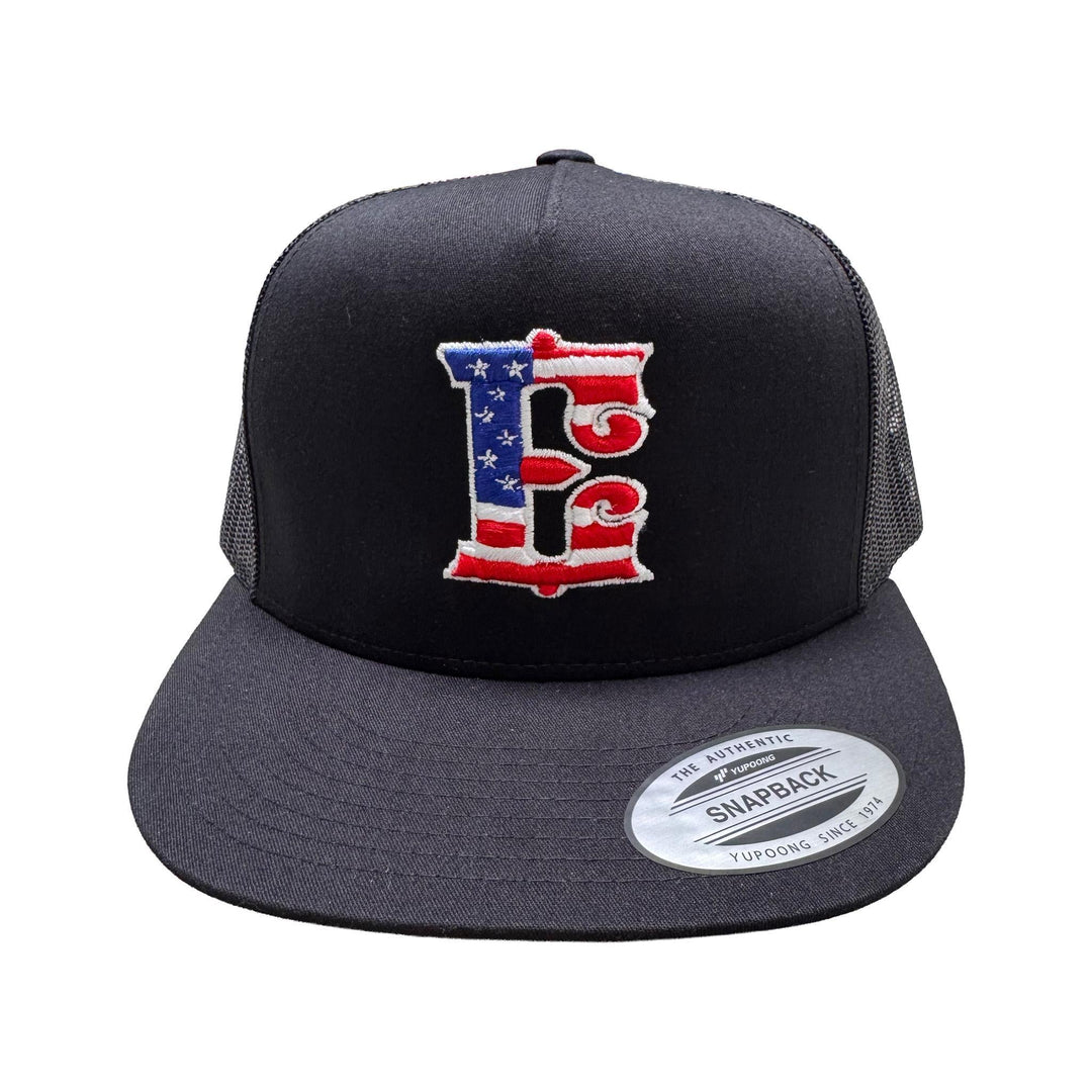ESPINOZAS USA ON BLACK TRUCKER HAT - Espinoza's Leather