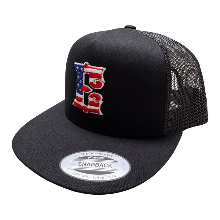ESPINOZAS USA ON BLACK TRUCKER HAT - Espinoza's Leather