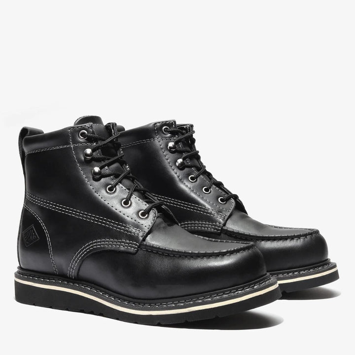 FRONTIER CLASSIC 6" MOC TOE BLACK - Espinoza's Leather