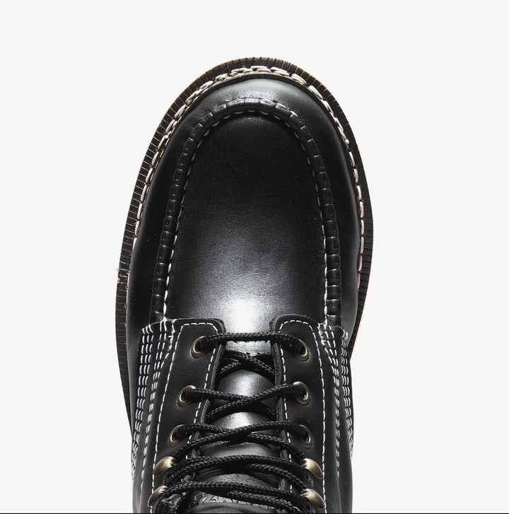 FRONTIER CLASSIC 6" MOC TOE BLACK - Espinoza's Leather
