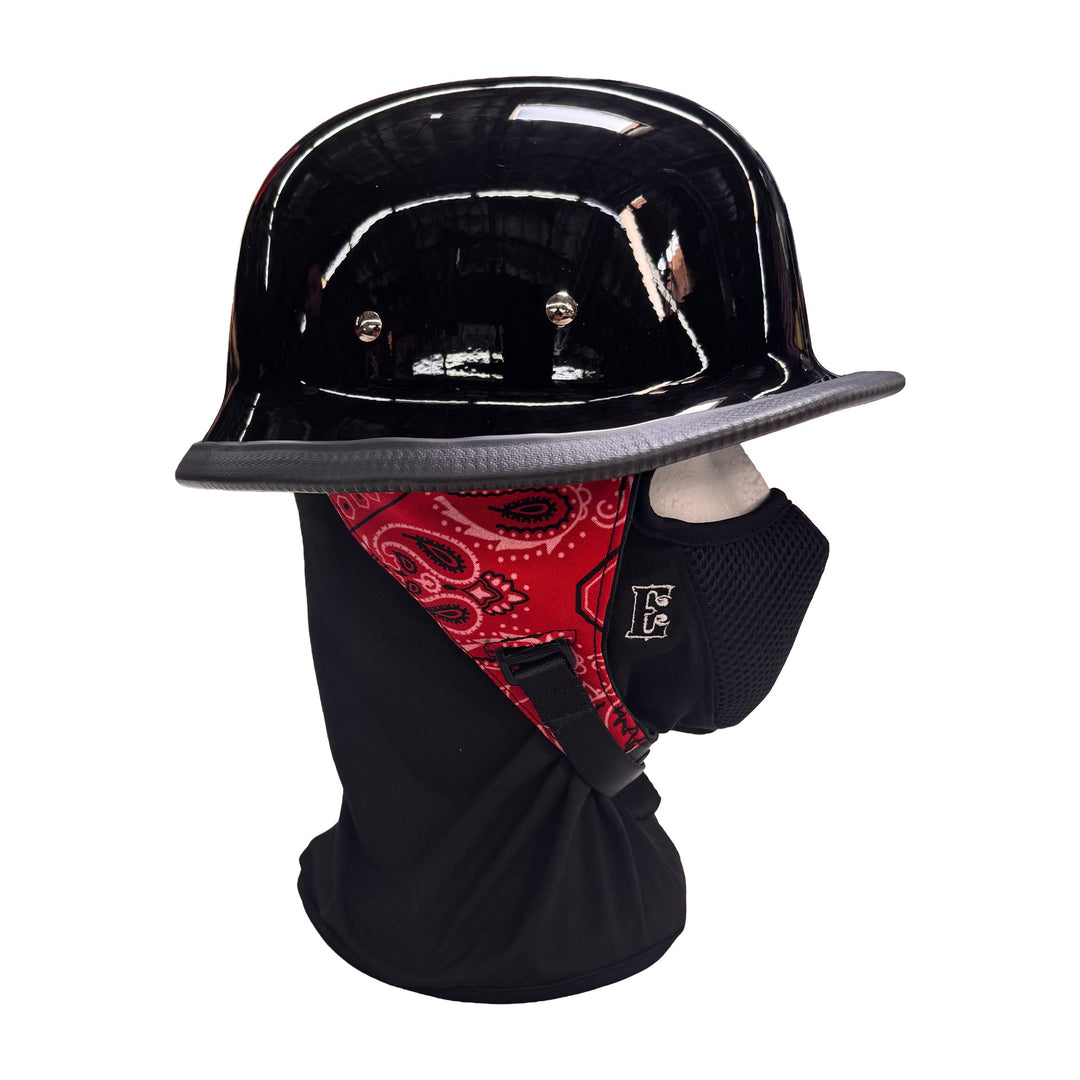 Gloss German Novelty Helmet With Ear Covers - Espinoza's Leather