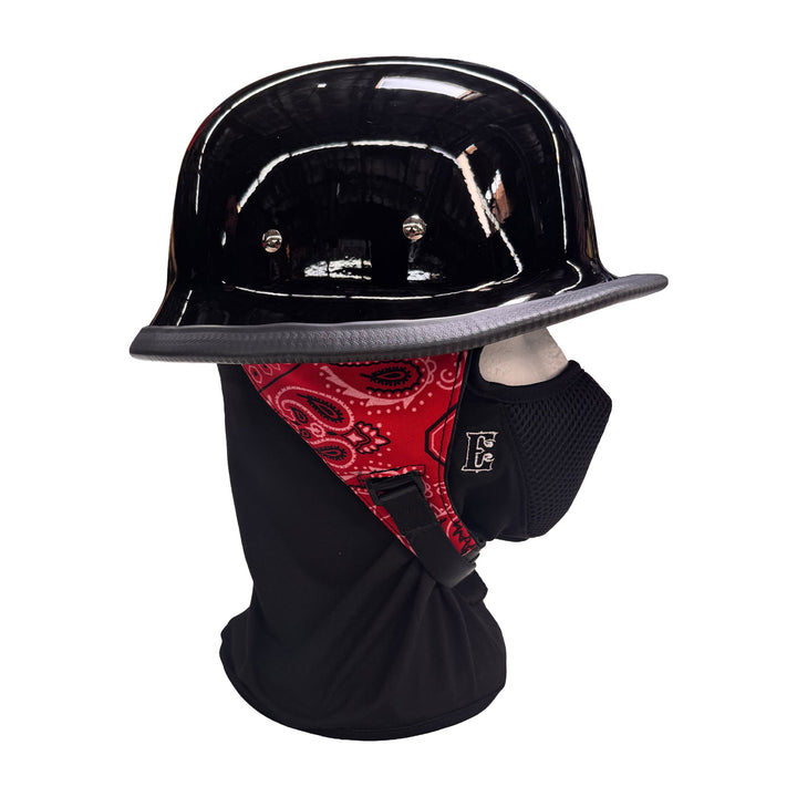 Gloss German Novelty Helmet With Ear Covers - Espinoza's Leather