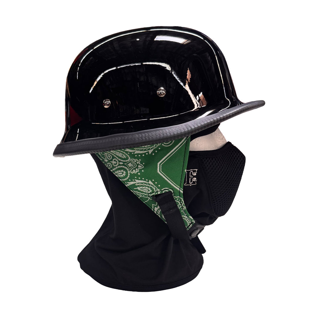 Gloss German Novelty Helmet With Ear Covers - Espinoza's Leather