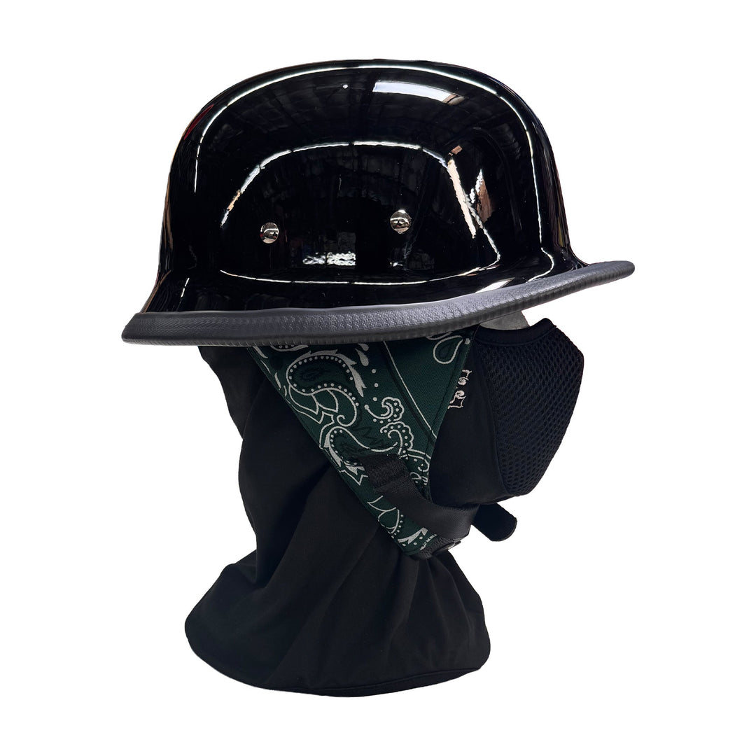 Gloss German Novelty Helmet With Ear Covers - Espinoza's Leather