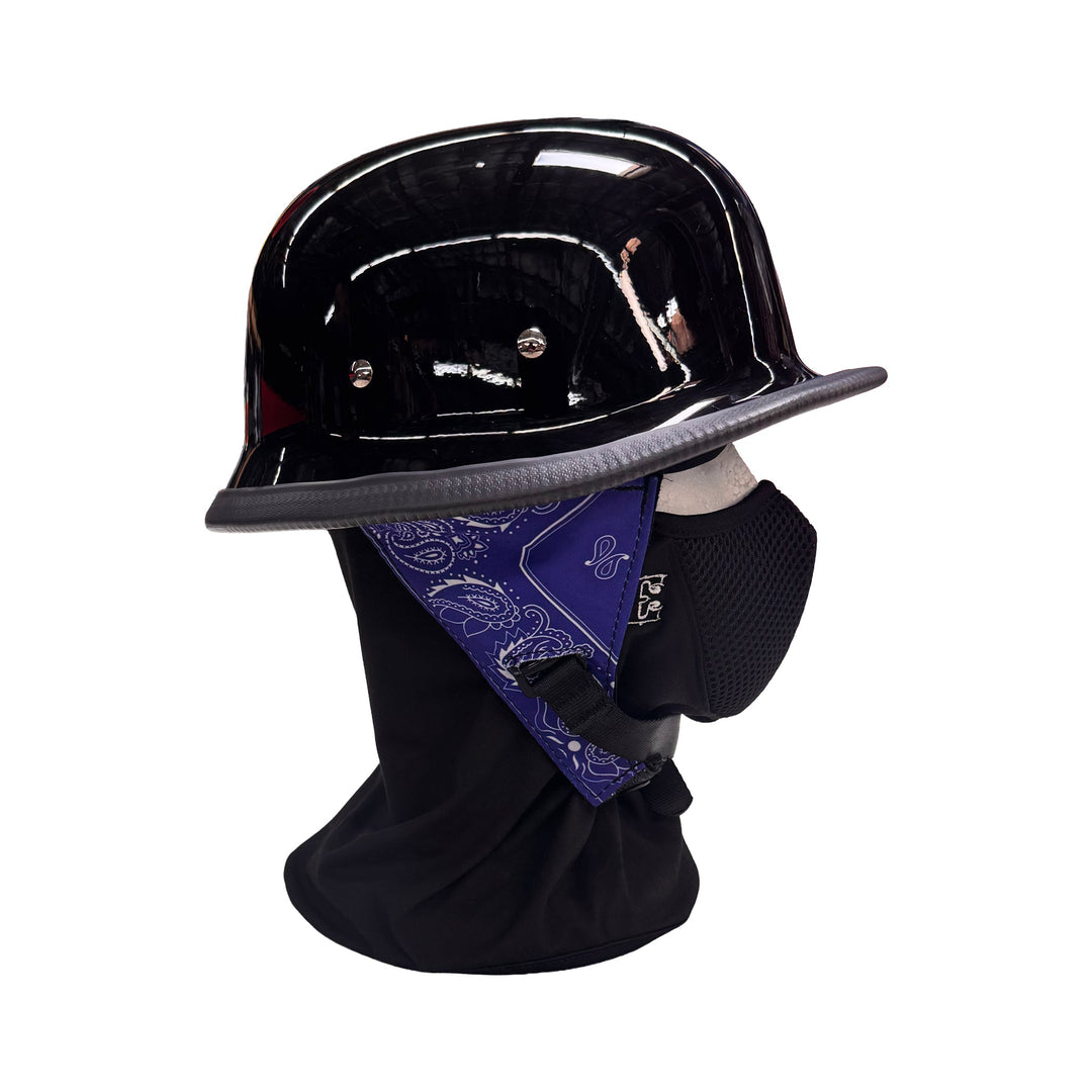 Gloss German Novelty Helmet With Ear Covers - Espinoza's Leather