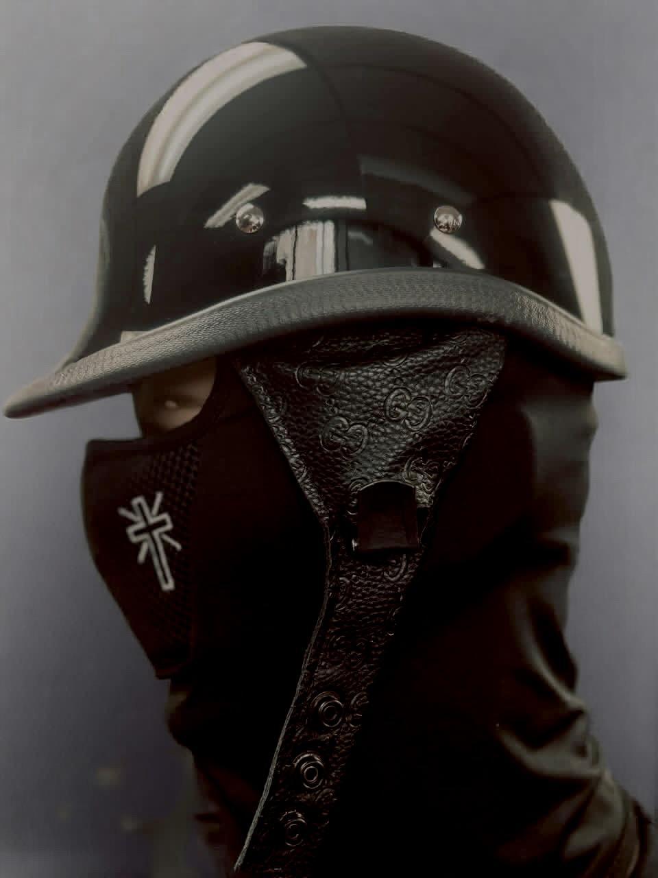 Gloss Polo Novelty Helmet with Ear Covers - Espinoza's Leather