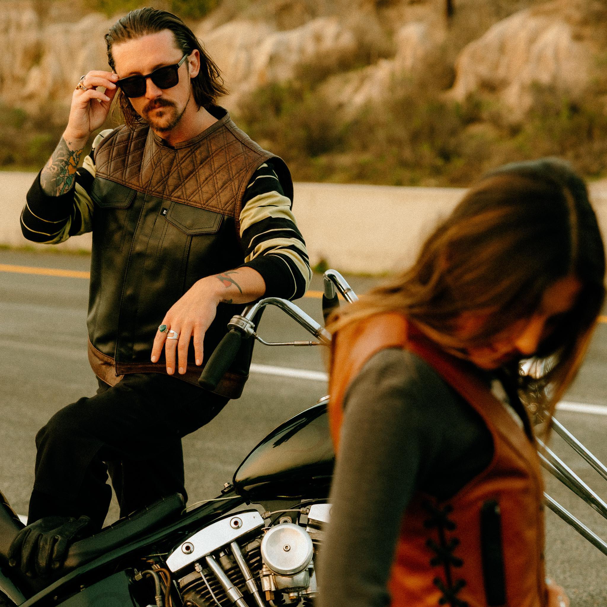 Brown Stone Vest – Espinoza's Leather