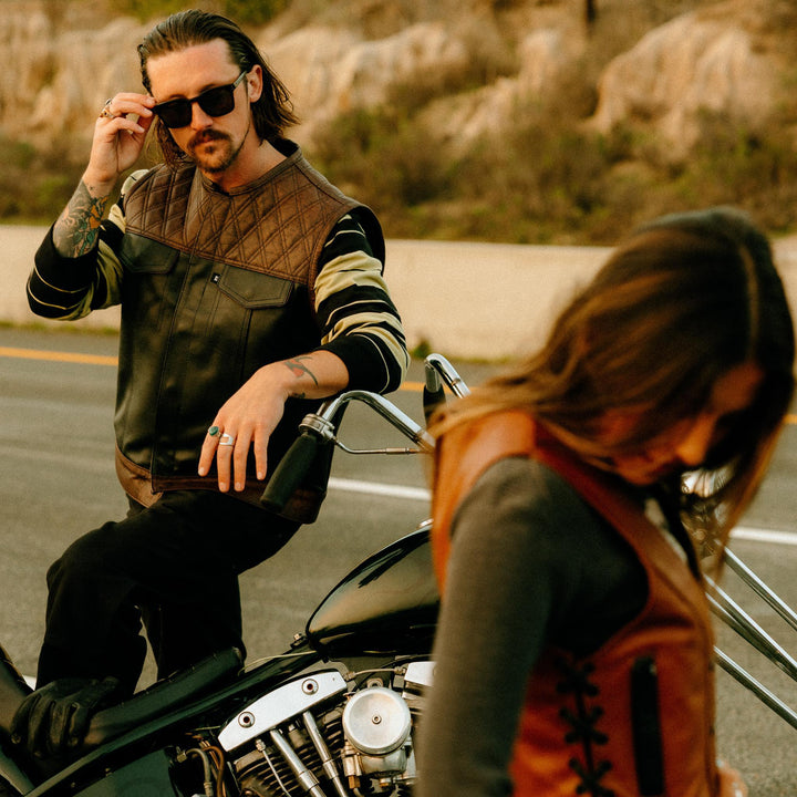 "In Stock" Brownstone Vest - Espinoza's Leather