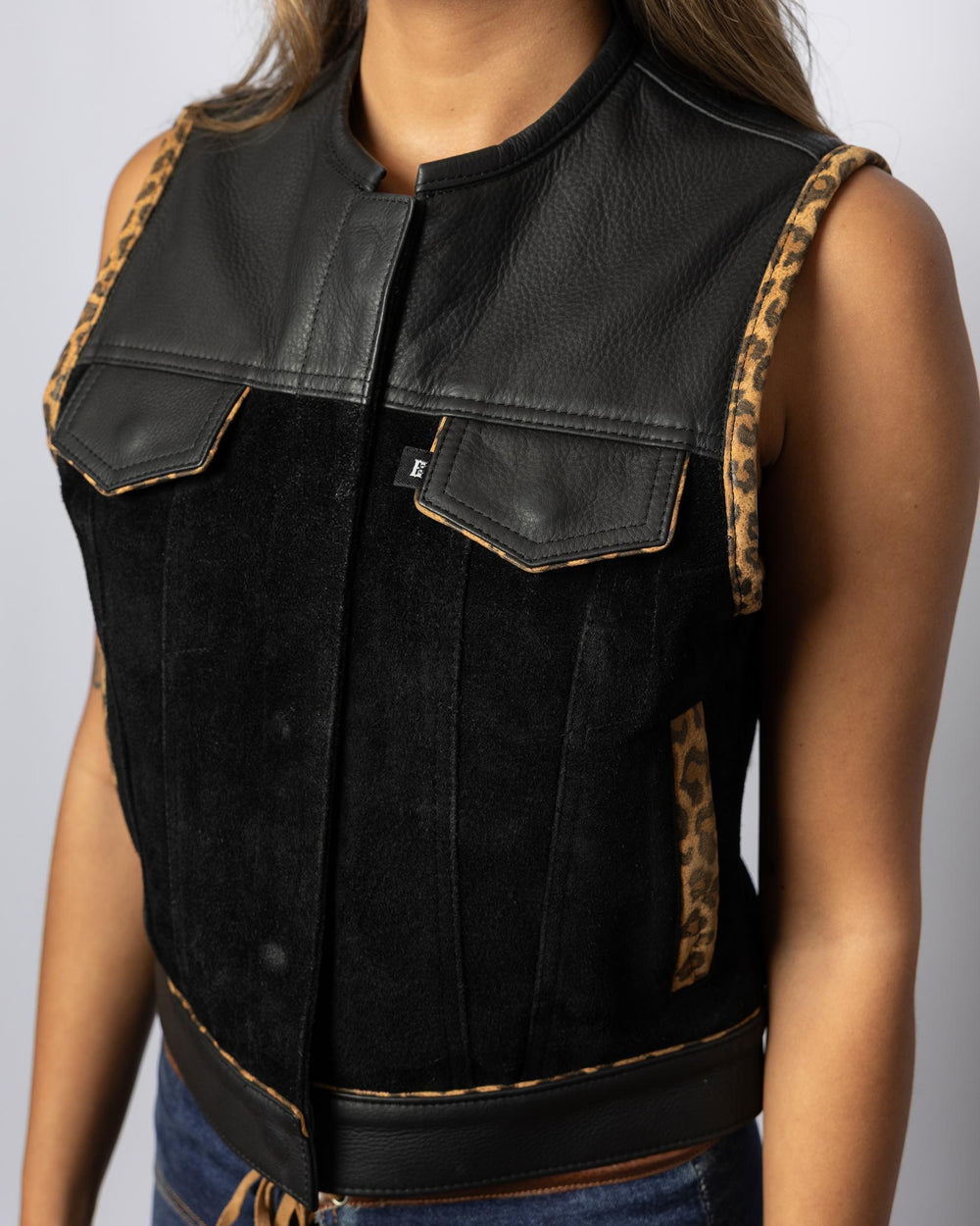 Ladies Bad Kitty Club Vest - Espinoza's Leather