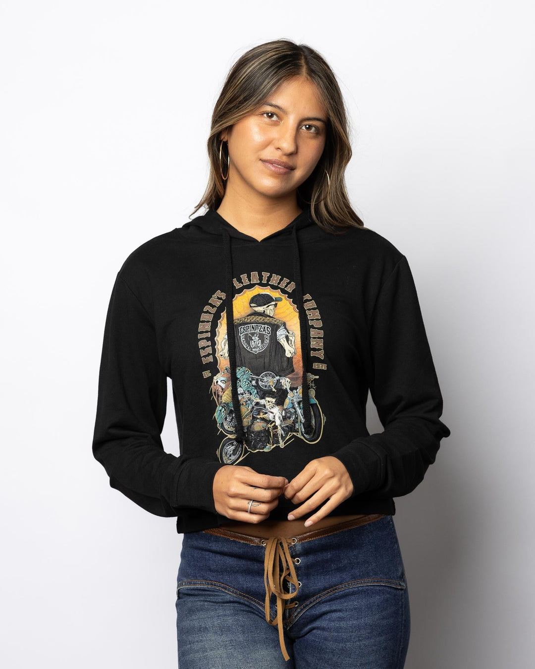 LADIES BUSTER WISE PULL OVER HOODIE - Espinoza's Leather