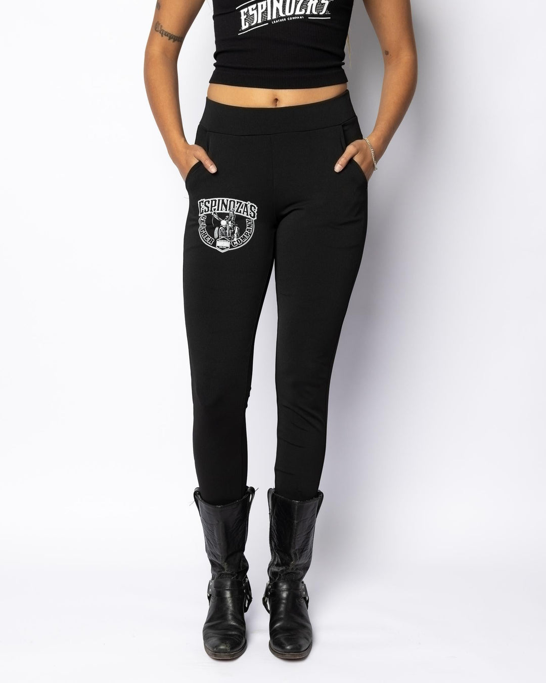 LADIES CLASSIC LOGO LEGGINGS - Espinoza's Leather