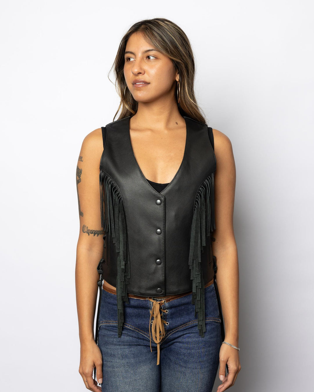 Ladies Fringe Vest - Espinoza's Leather