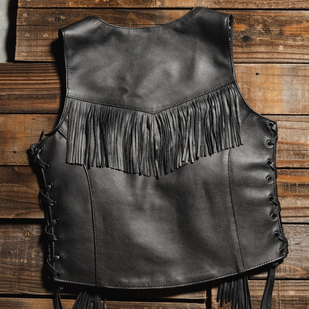 Ladies Fringe Vest - Espinoza's Leather