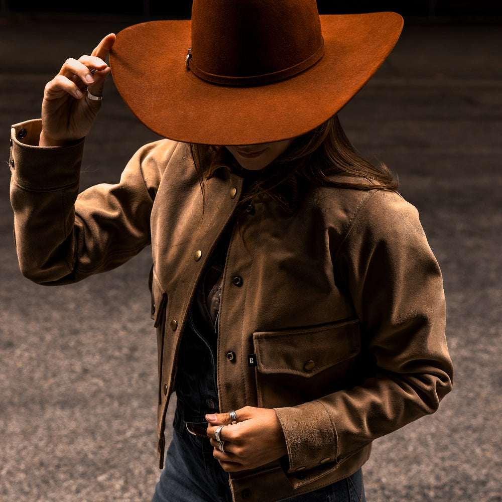 Ladies Rough Out Jacket - Espinoza's Leather