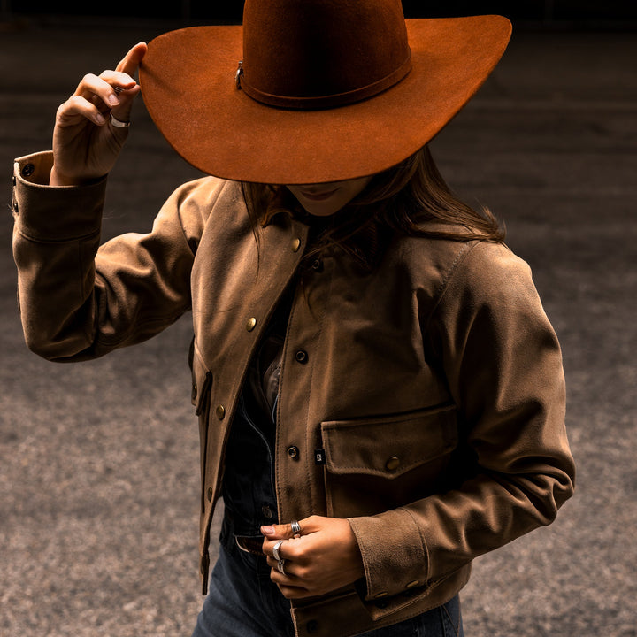 Ladies Rough Out Jacket - Espinoza's Leather