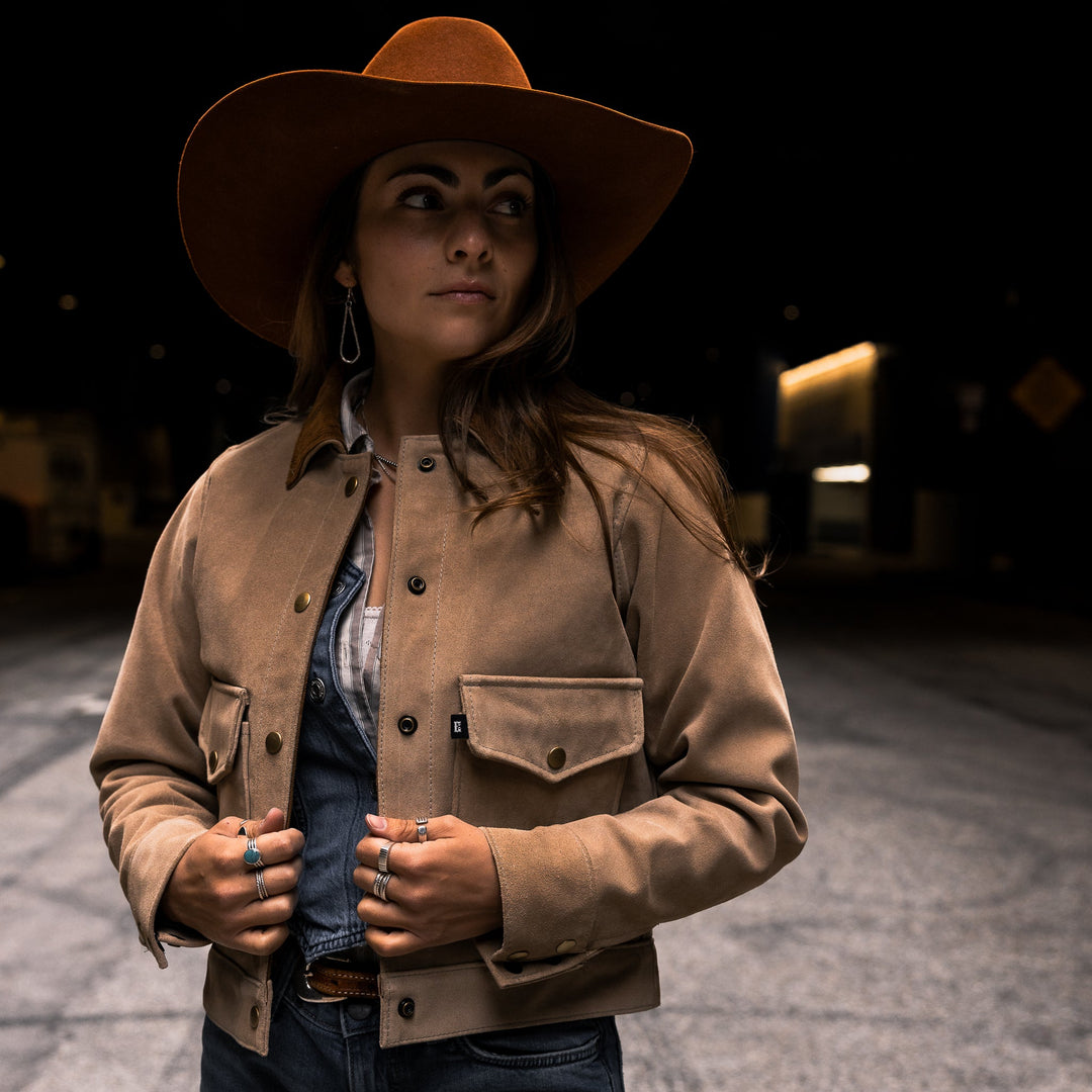 Ladies Rough Out Jacket - Espinoza's Leather