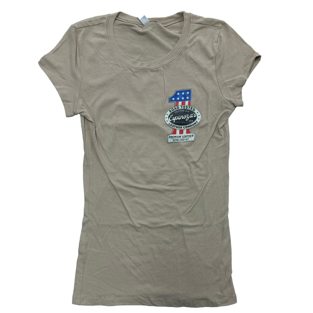 Ladies "The One" Tee Cream - Espinoza's Leather