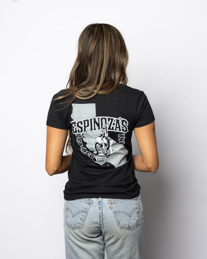 LADIES V NECK CALI TEE - Espinoza's Leather
