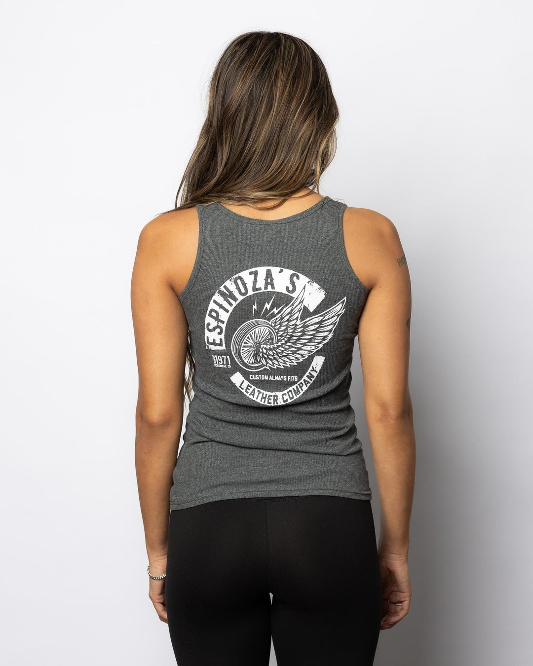 LADIES WINGED WHEEL TANK - Espinoza's Leather
