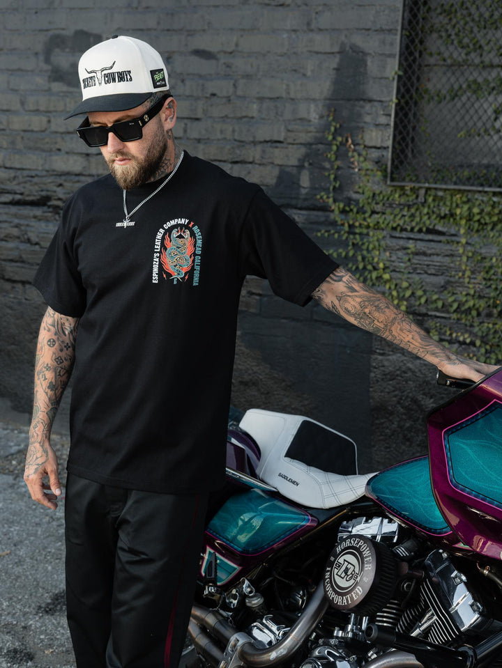 Mens Snakeskin Tee - Espinoza's Leather