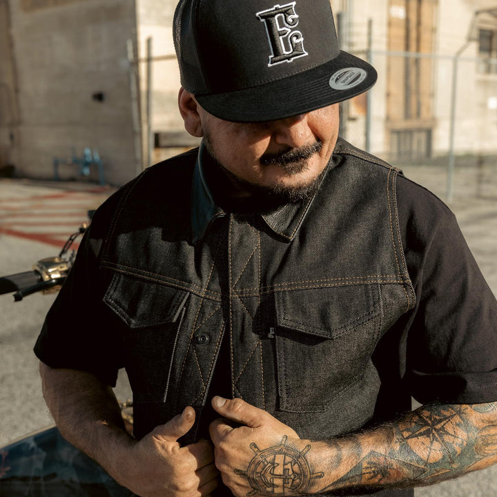 New Logo Design Trucker Hat - Espinoza's Leather