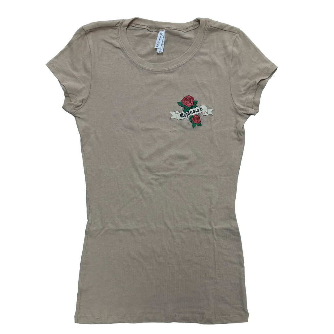 Por Vida Ladies Tee Cream - Espinoza's Leather