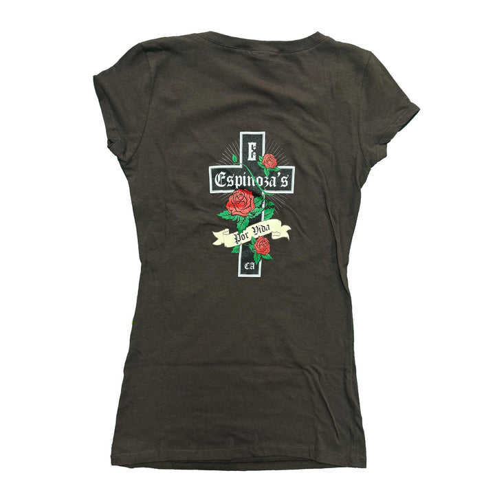 Por Vida Ladies V - Neck Tee - Espinoza's Leather