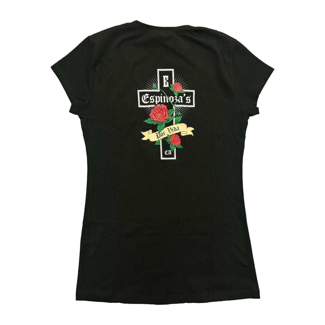 Por Vida Ladies V - Neck Tee - Espinoza's Leather