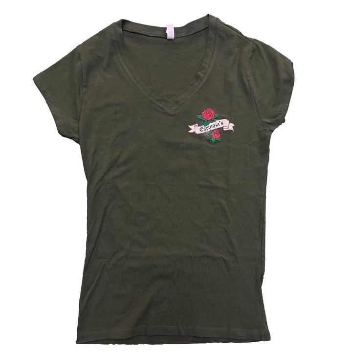 Por Vida Ladies V - Neck Tee - Espinoza's Leather