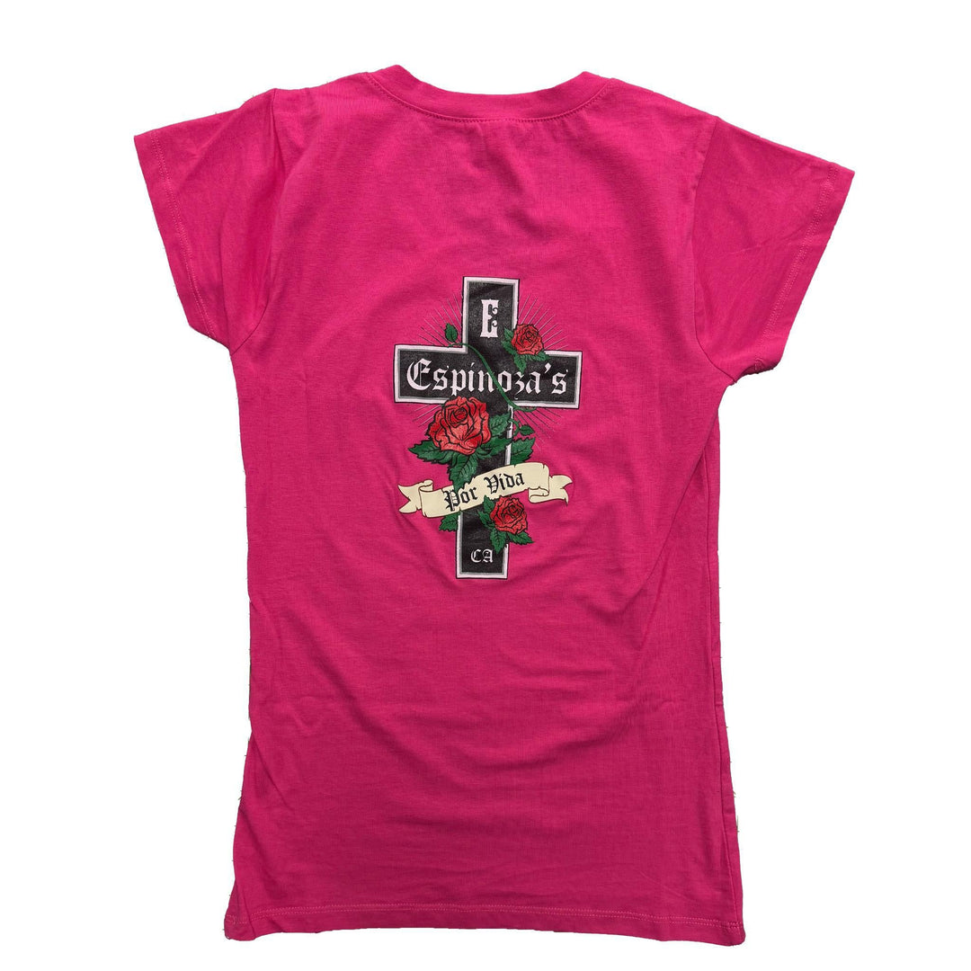 Por Vida Ladies V - Neck Tee - Espinoza's Leather